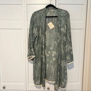 World Market Gauzy Floral Robe